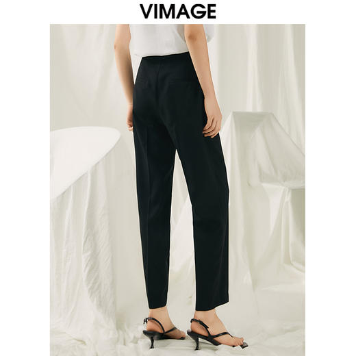 VIMAGE纬漫纪夏季新款时尚通勤显瘦萝卜女长裤V1905519 商品图3