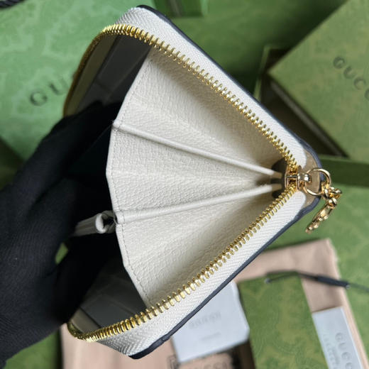 Gucci白色老花长款钱包 商品图8