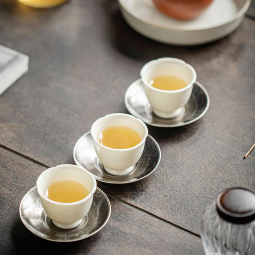 吉橙木叶茶杯托日式杯托复古隔热垫功夫茶具茶道配件茶杯垫子杯垫零配 商品图10