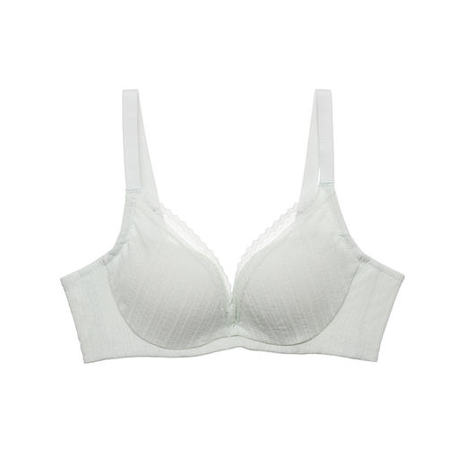 都市丽人聚拢升杯内衣A中厚B薄3/4杯罗纹文胸三排无钢圈LB31Z5 商品图3