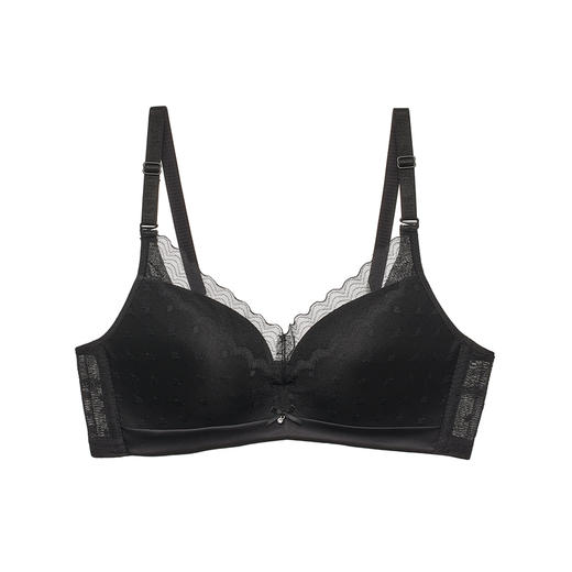 都市丽人内衣B中厚C薄3/4杯蕾丝文胸三排无钢圈LB32Z3 商品图1