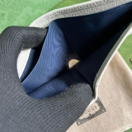 Gucci白色老花短款钱包 商品图7