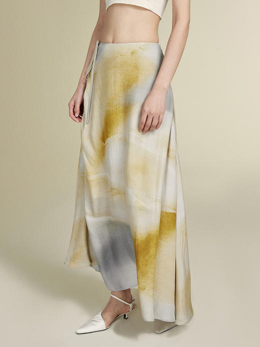 MURMURMI/MQ467/A型大摆侧抽皱半身裙 商品图2