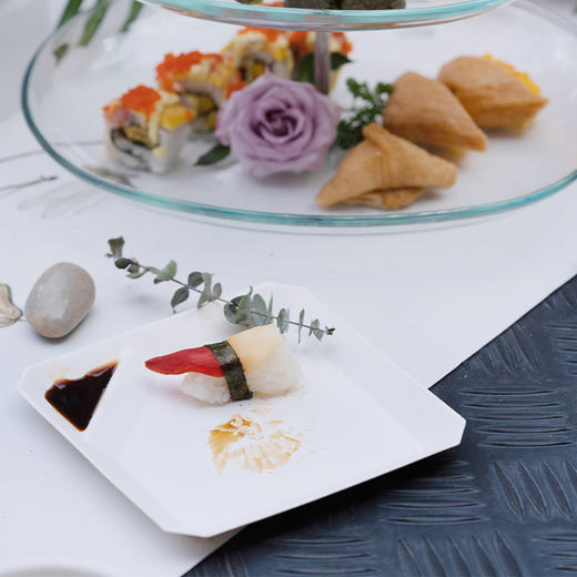 稀奇艺术+戴昆《轻宴》艺术家设计高端露营聚餐一次性餐具艺术品 商品图5