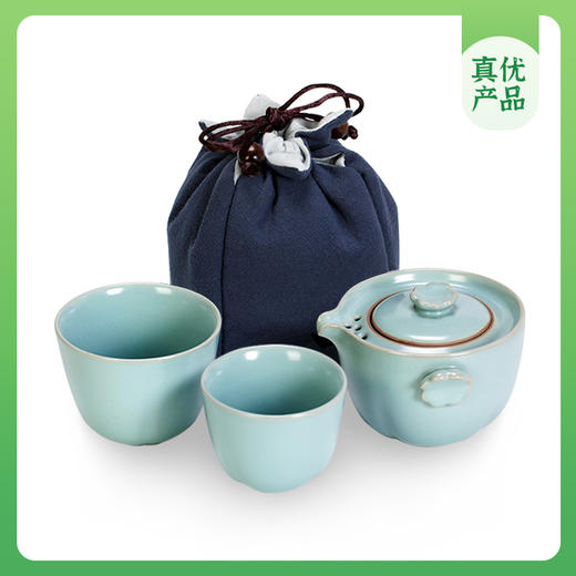 樱花快客杯1壶2杯汝瓷工艺 商品图0