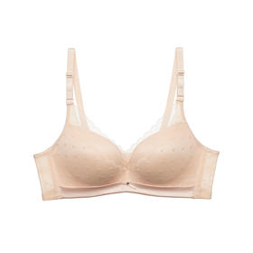 都市丽人内衣B中厚C薄3/4杯蕾丝文胸三排无钢圈LB32Z3