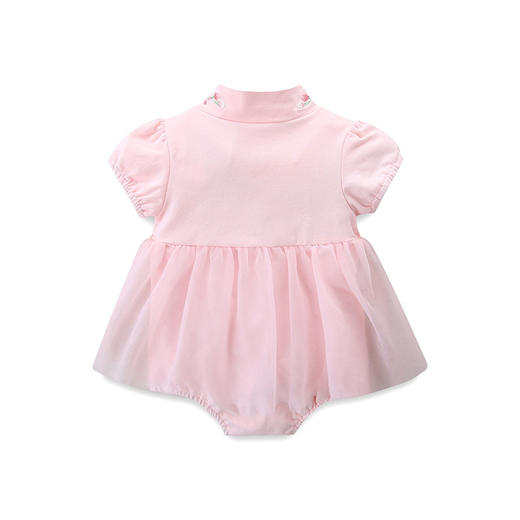 新生儿周岁服女婴满月服夏季新款三角汉服爬爬服清凉 商品图3