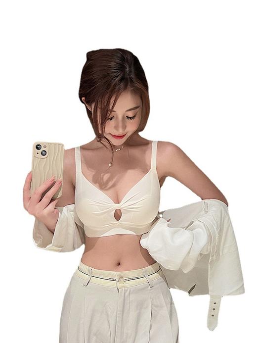 【大胸显小系列】夏季薄款无痕U型美背内衣女，少女风性感文胸罩聚拢收副，无钢圈饱满与生“聚”来，乳防下垂镂空透气，超舒适裸感睡眠文胸罩无痕内衣！ 商品图13