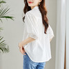 清新优雅，法式镂空绣花五分袖漂亮小衫上衣MJ-26038 商品缩略图3