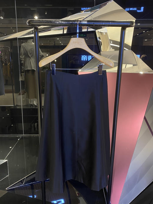 女士拼接缝合重磅真丝半裙 商品图1