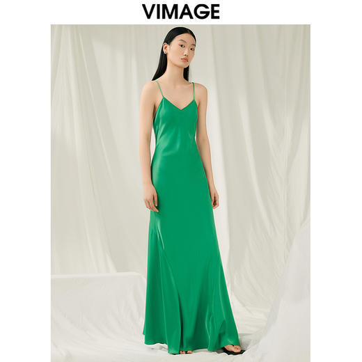 VIMAGE纬漫纪夏季新款性感吊带露背连衣裙礼服V1977501 商品图2