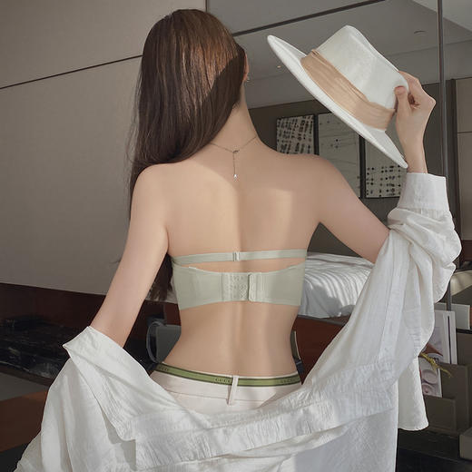 【夏日心动内衣 梦幻纯欲风！】无痕升杯小聚蛋内衣，半杯设计，3D立体圆球杯，零感软支撑，聚拢显大塑造撩人胸型，内侧防滑条设计无肩带两穿内衣Bra！ 商品图2