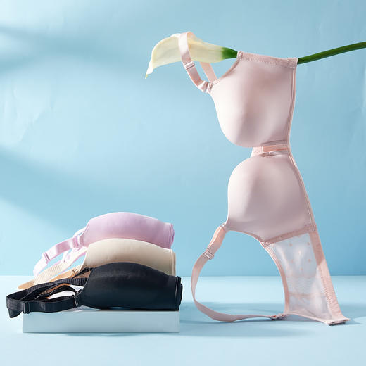 都市丽人内衣AB中厚3/4杯泳布文胸二排无钢圈LB32Z2 商品图0