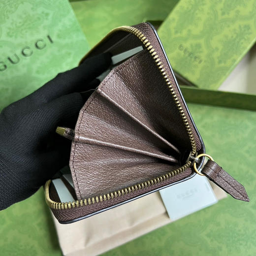 原厂皮竹节钱包古驰 商品图7