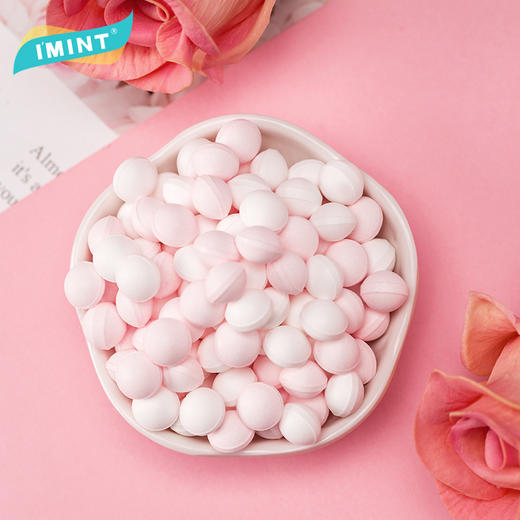 「9.9元包邮！两款口味」IMINT接吻糖90g 休闲零食香体糖口香清新薄荷礼盒款硬糖果 商品图2