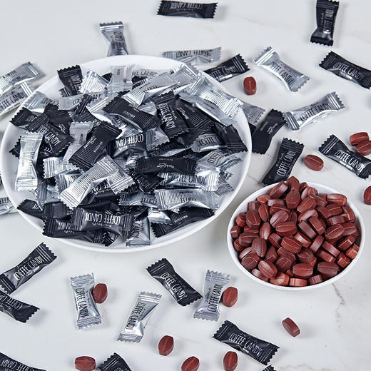 「9.9元包邮！即食咖啡糖」不多言黑咖啡味糖 咖啡豆可嚼糖果休闲零食 商品图1