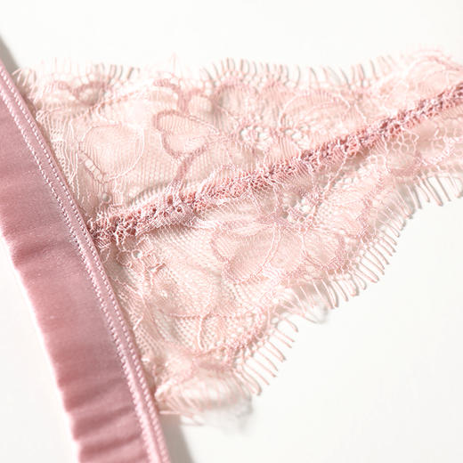 金三塔双面真丝缎面前扣美背法式性感文胸桑蚕丝小胸薄款内衣    NSFAA303 商品图4