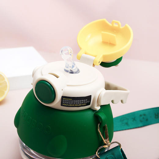 【应季好物】卡通高颜值大肚杯 绿色/粉红色/咖啡色/紫色1000ML 商品图2