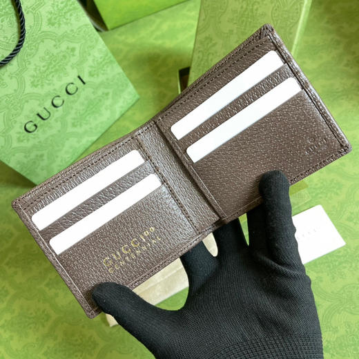 Gucci 啡色/涂鸦钱包 商品图5