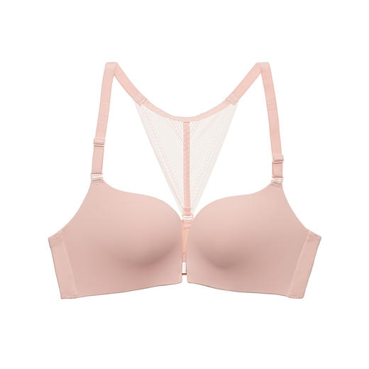 都市丽人B杯常规内衣中厚/薄泳布前扣无钢圈3/4杯常规文胸LB32Z1 商品图4