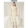 VIMAGE纬漫纪夏季新款气质收腰显瘦无袖连衣裙V1907521 商品缩略图0