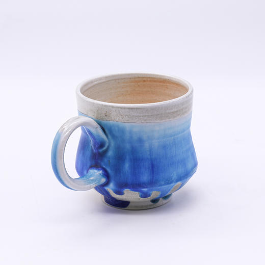 【哲品臻选】綦明设计景德镇设计师手工制作180ml苏打烧咖啡杯（蓝色） 商品图1