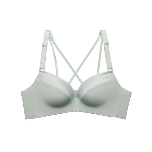 都市丽人无痕常规内衣B杯中厚3/4杯泳布文胸三排无钢圈LB32Z8 商品图2