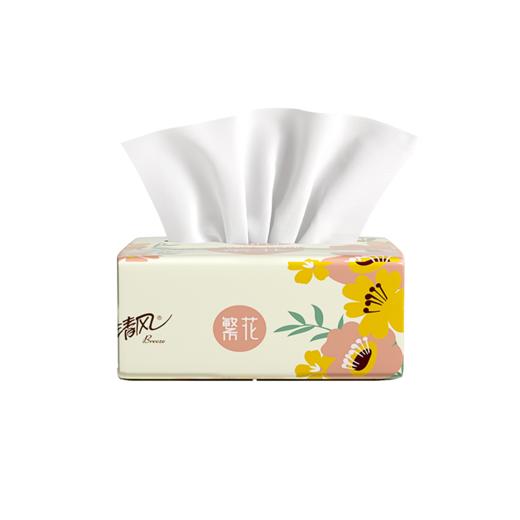 清风 | 繁花系列3层100抽软抽纸 12包装 商品图2