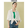 VIMAGE纬漫纪夏季新款百搭宽松透气休闲衬衣衬衫V1909516 商品缩略图2