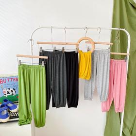 儿童莫代尔防蚊裤 男女童夏季冰凉空调阔腿裤 亲子冰爽面膜裤新款