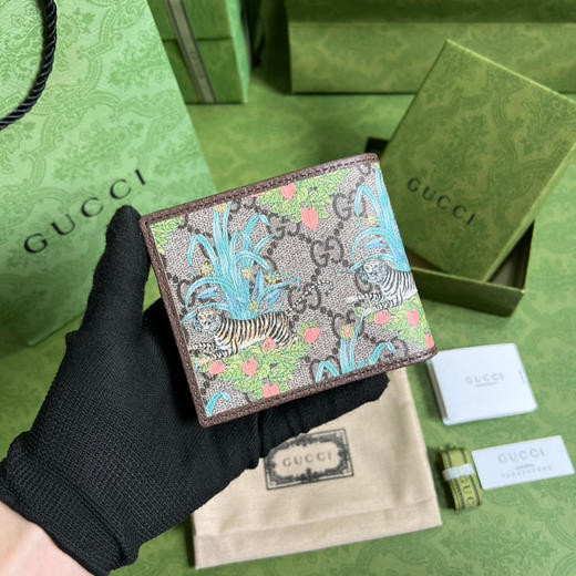 Gucci老虎印花钱包 商品图1