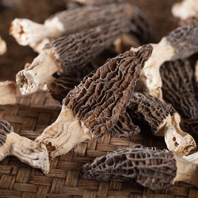 【干货精选】云南香格里拉羊肚菌 头茬新货 带柄精品 山林中的黑精灵 鲜香丰腴 脆嫩爽滑 煲汤干货 不会厨艺也能熬出一锅好汤