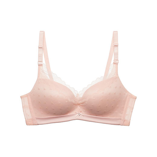 都市丽人内衣B中厚C薄3/4杯蕾丝文胸三排无钢圈LB32Z3 商品图2