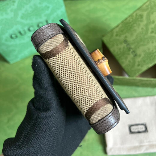 原厂皮竹节钱包古驰 商品图3