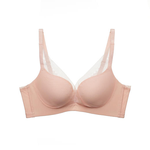 都市丽人常规内衣B杯中厚/薄3/4杯锁边文胸三排无钢圈LB32Z5 商品图5