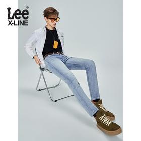 LeeXLINE23春季新品709修身锥形浅蓝色男高弹牛仔长裤LMB1007093MK00FA04063