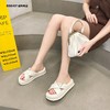 新品百搭松糕底交叉带拖鞋949B32564 商品缩略图3