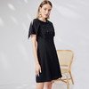 EITIE爱特爱精致优雅钉珠修身显瘦黑色连衣裙气质通勤夏季新款B2307176 商品缩略图2