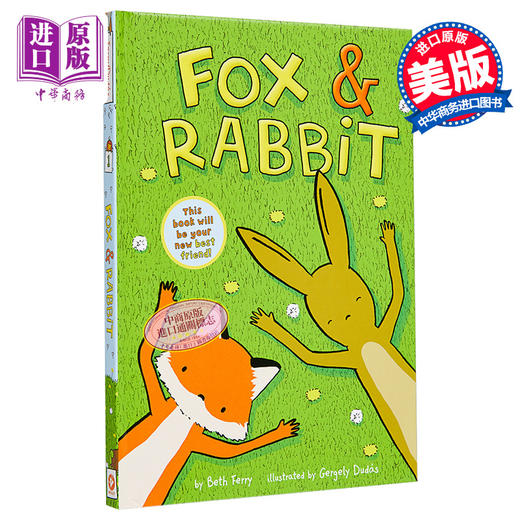 【中商原版】Gergely Dudas 狐狸与兔子 Fox & Rabbit 英文原版 桥梁漫画图像小说 进口图书 儿童章节书 故事漫画书 6岁以上 商品图0