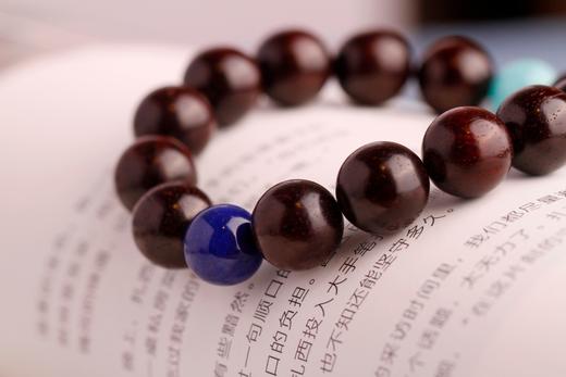 XYZT0083°小叶紫檀带金星佛珠男女手饰 商品图3