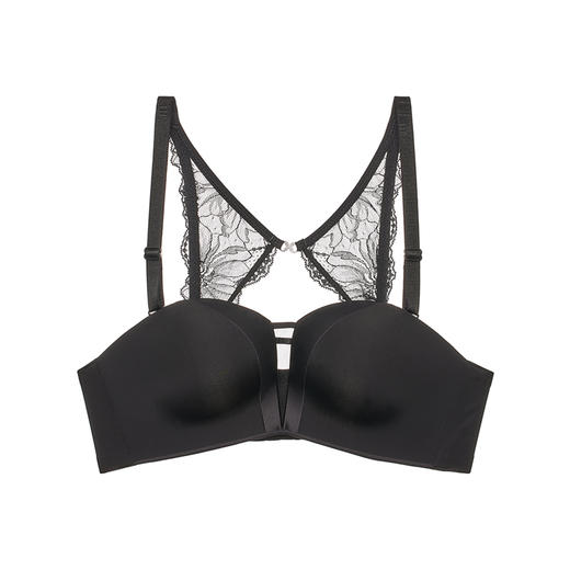 都市丽人无痕常规内衣B杯中厚/薄1/2杯泳布文胸三排无钢圈LB32Z7 商品图0