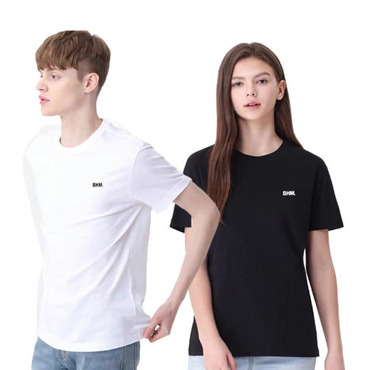 百家好BASIC HOUSE 男女款纯棉短袖T恤（3件装）1组 商品图0