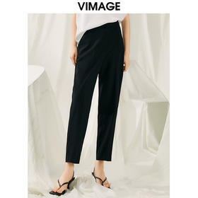 VIMAGE纬漫纪夏季新款时尚通勤显瘦萝卜女长裤V1905519