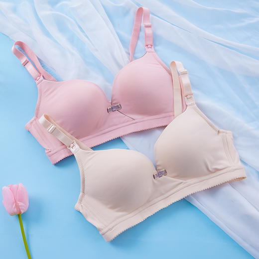 都市丽人孕哺常规内衣C杯薄3/4杯棉质文胸三排无钢圈LB31Z2 商品图0