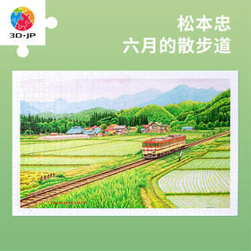 1000片平面拼图塑料拼图 H3228 松本忠-六月的散步道