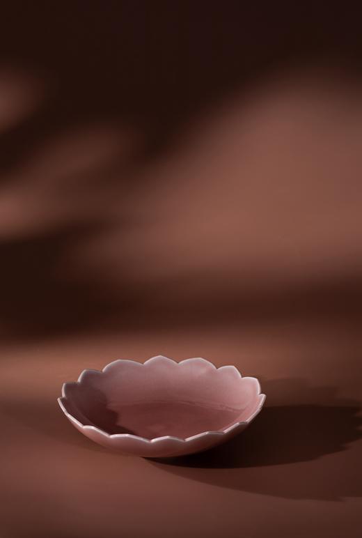 谷雨山房 豇豆红宝莲承 壶承 商品图2