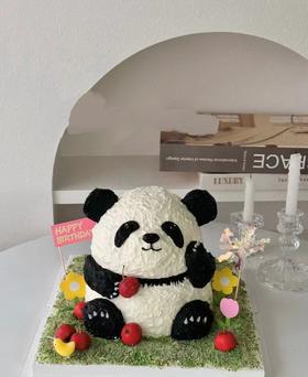 黑巢-熊猫panda生日蛋糕