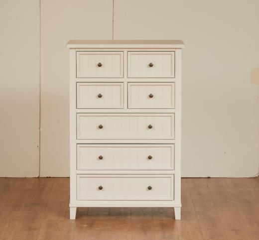 【家具】高柜 N波士顿80 水洗白 商品图1