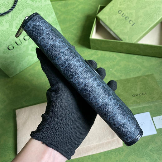 Gucci黑色老花长款钱包 商品图2