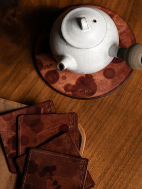 牧衣游 复古头层牛皮隔热垫---- 云梓【不支持会员折】